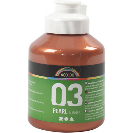 A-Color Acrylfarbe, kupfer, 03 - metallic, 500ml von A-color