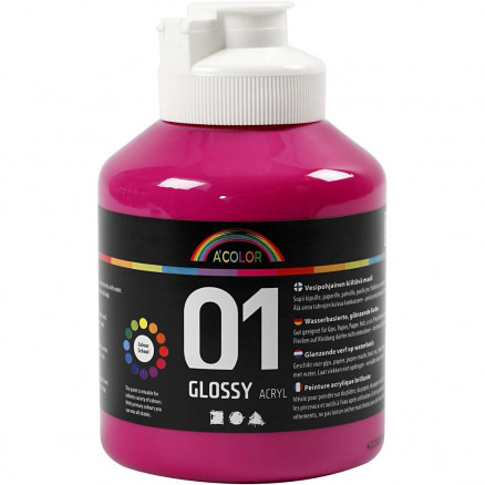 A-Color Acrylfarbe, 500ml, Pink von A-color