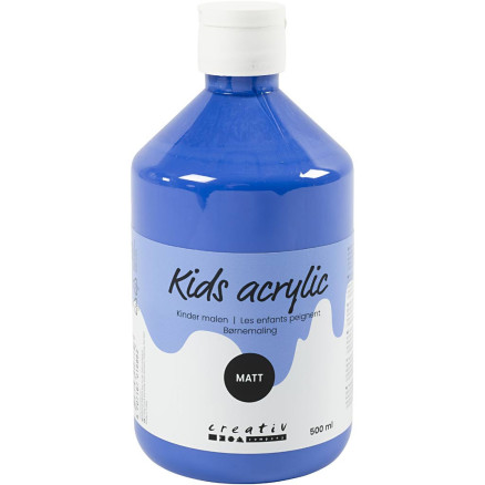 Acrylfarbe Matt, Blau, 500 ml/ 1 Fl. von A-color