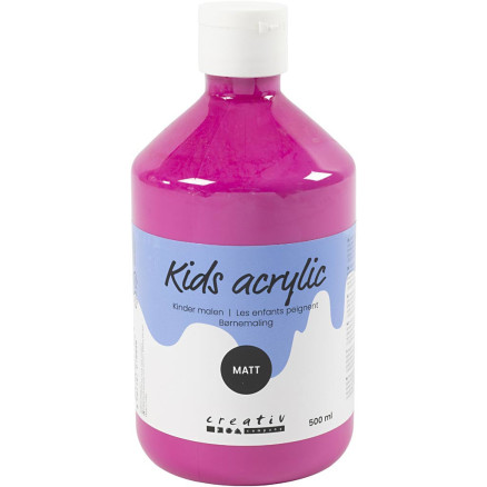 Acrylfarbe Matt, Pink, 500 ml/ 1 Fl. von A-color