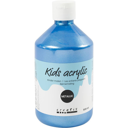 Acrylfarbe Metallic, Blau, Metallic, 500 ml/ 1 Fl. von A-color