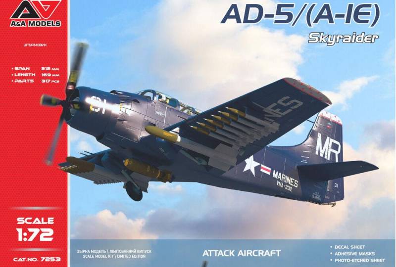 A-1E SkyRaider attack aircraft (US NAVY) von A&A Models