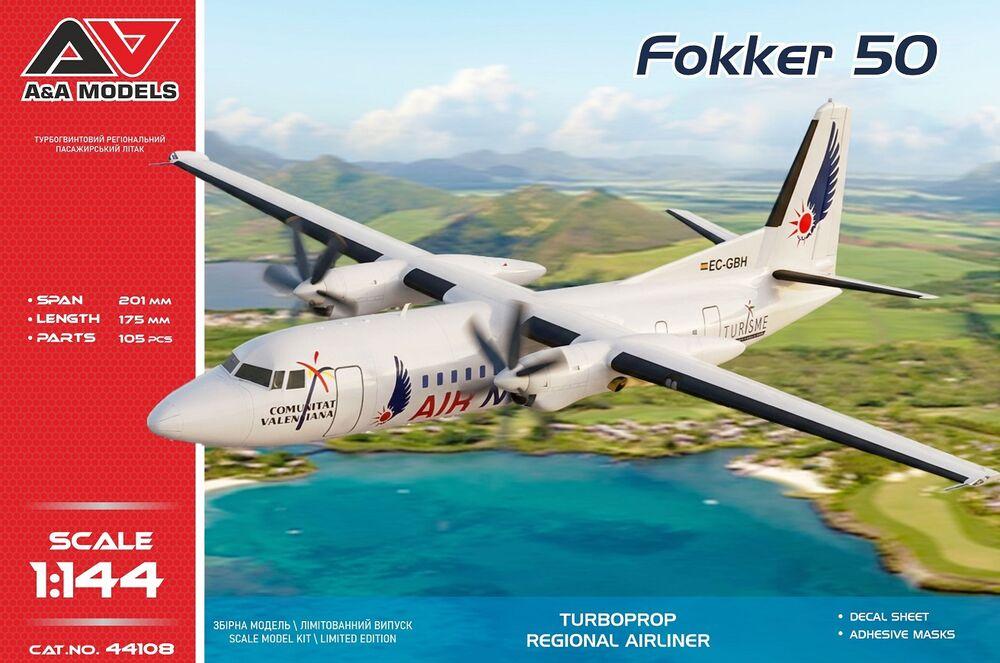 Fokker 50 regional airliner (EC-GBH) von A&A Models