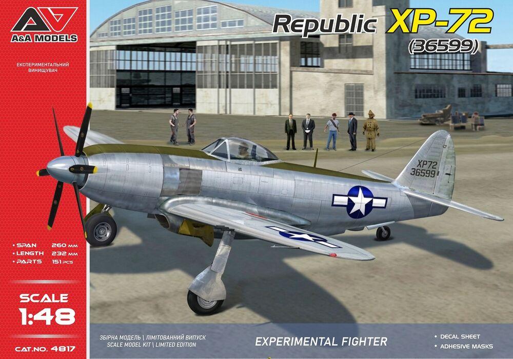 XP-72 experim.fighter (contra-rotating prop.) von A&A Models