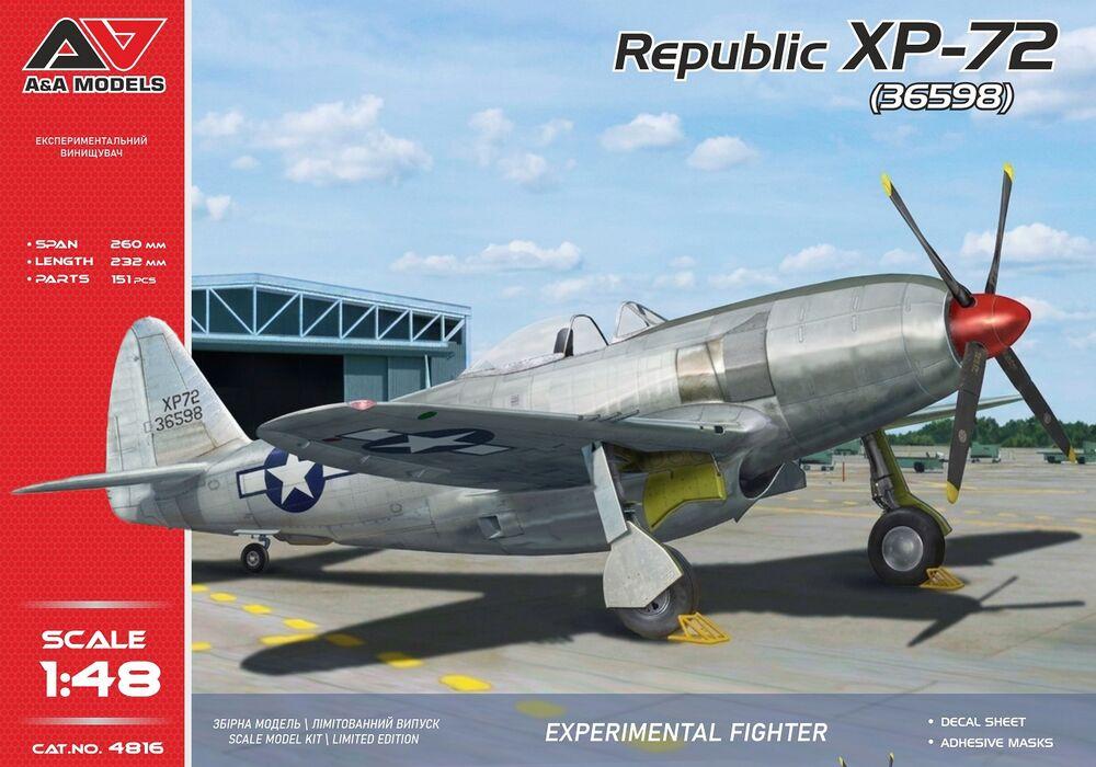 XP-72 experim.fighter (four-bladed prop.) von A&A Models
