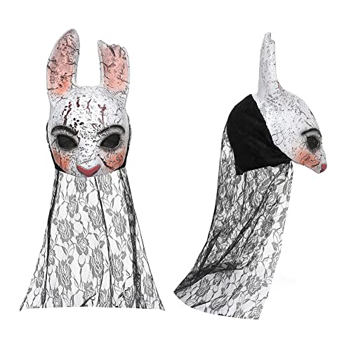 A&C Hero The Huntress Maske Cosplay Bunny Rabbit Maske Requisiten für Frauen Mädchen von A&C Hero