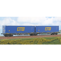 A.C.M.E. AC40395 H0 Intermodalwagen Typ Sggmrss 90‘ mit „EMB“-Wechselbehältern, MFD Rail, Ep. V-VI A.C.M.E. AC40395 H0 Intermodalwagen Typ Sggmrss 90‘ mit „EMB“-Wechselbehältern, MFD Rail, Ep. V-VI von A.C.M.E.