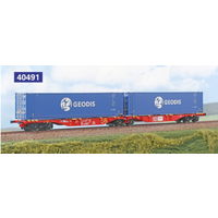 A.C.M.E. AC40491 H0 Containerwagen 90' Typ Sggmrss mit zwei Wechselaufbauten von Geodis, DB Cargo Polska, Ep. VI A.C.M.E. AC40491 H0 Containerwagen 90' Typ Sggmrss mit zwei Wechselaufbauten von Geodis, DB Cargo Polska, Ep. VI von A.C.M.E.