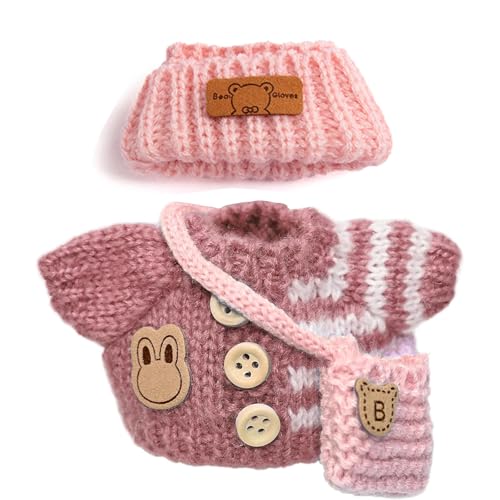 17 cm Puppenkleidung, Puppen Outfit Set, Niedliches DIY Outfit für 17 cm Plüschpuppen der Generation 1/2/3 (QXTZ07) von A.S.Marelis