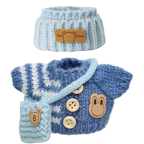 17 cm Puppenkleidung, Puppen Outfit Set, Niedliches DIY Outfit für 17 cm Plüschpuppen der Generation 1/2/3 (QXTZ09) von A.S.Marelis