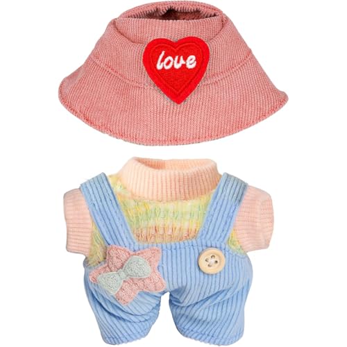 17 cm Puppenkleidung, Puppen Outfit Set, Niedliches DIY Outfit für 17 cm Plüschpuppen der Generation 1/2/3 (QXTZ11) von A.S.Marelis