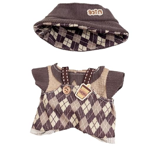17 cm Puppenkleidung, Puppen Outfit Set, Niedliches DIY Outfit für 17 cm Plüschpuppen der Generation 1/2/3 (QXTZ13) von A.S.Marelis