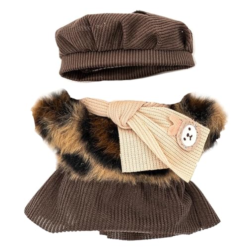 17 cm Puppenkleidung, Puppen Outfit Set, Niedliches DIY Outfit für 17 cm Plüschpuppen der Generation 1/2/3 (QXTZ14) von A.S.Marelis