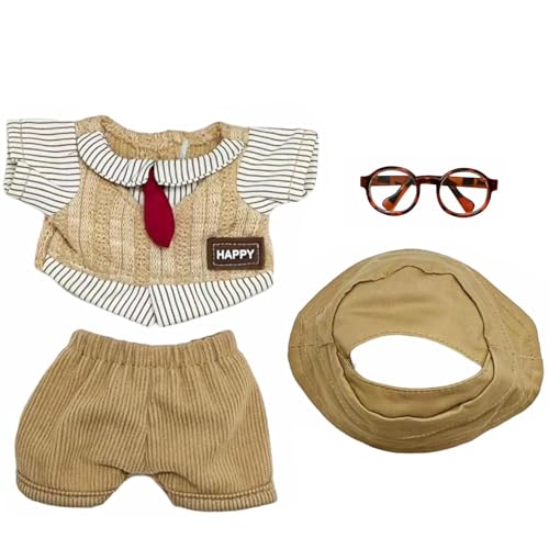 17 cm Puppenkleidung, Puppen Outfit Set, Niedliches DIY Outfit für 17 cm Plüschpuppen der Generation 1/2/3 (QXTZ15) von A.S.Marelis