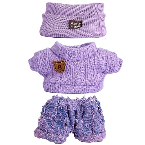17 cm Puppenkleidung, Puppen Outfit Set, Niedliches DIY Outfit für 17 cm Plüschpuppen der Generation 1/2/3 (QXTZ17) von A.S.Marelis