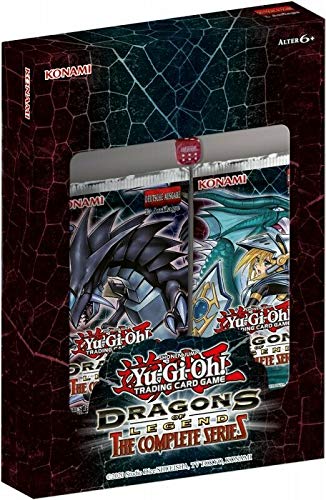 a YuGiOh! Dragons of Legend: The Complete Series Booster Box DEUTSCH 1. Auflage (2 Booster + Würfel) + Arkero-G 100 Small Soft Sleeves von a