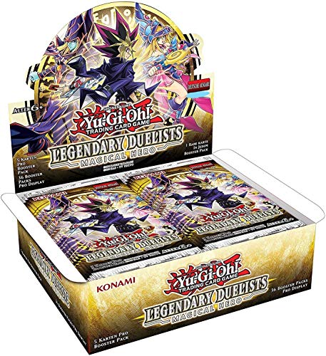 a YuGiOh! Legendary Duelists: Magical Hero Booster Display | DEUTSCHE Ausgabe | NEU & OVP | Yu-Gi-Oh Karten | + Arkero-G 100 Small Soft Sleeves von Antec