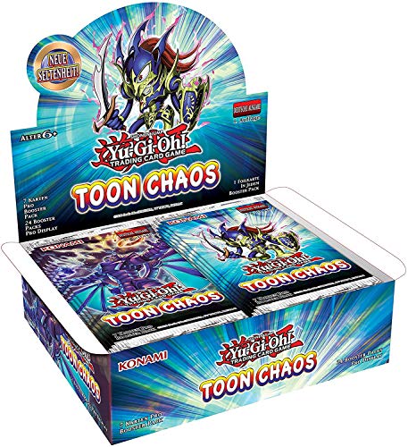 A YuGiOh! Toon Chaos Booster Display Reprint 2.Ausgabe | DEUTSCH | NEU & OVP | Yu-Gi-Oh Karten | + Arkero-G 100 Small Soft Sleeves von Antec