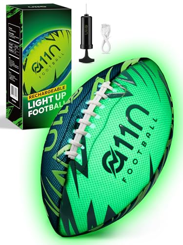 A11N SPORTS Rechargebale Leuchtender Fußball mit 5 Farbmodi, leuchtet im Dunkeln, Ballgeschenke für Kinder, Netz-Grifffläche, USB-C-Ladung, offizielle Größe 6 LED-Fußball, ideal für Nachtspiele im A11N SPORTS Rechargebale Leuchtender Fußball mit 5 Farbmodi, leuchtet im Dunkeln, Ballgeschenke für Kinder, Netz-Grifffläche, USB-C-Ladung, offizielle Größe 6 LED-Fußball, ideal für Nachtspiele im von A11N SPORTS