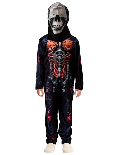 A2Z 4 Kids Cyber-Skelett-Kostüm für Jungen und Mädchen, Cyber-Skelett-Kostüm, Größe 12-14 von A2Z 4 Kids
