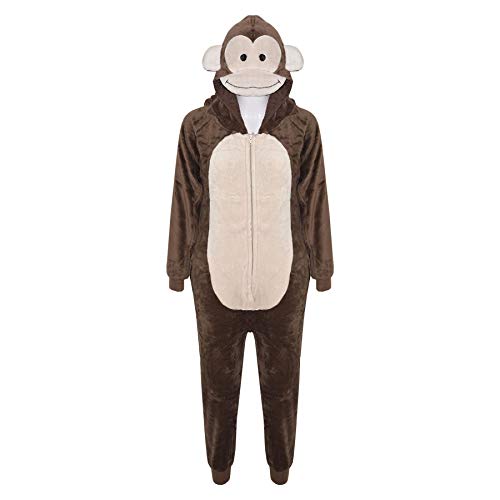 Kinder Einteiler, weich, flauschig, diverse Tier-Motive, Affe/Gorilla/Leopard/Schädel/Tarnfarben/Wolf Kinder Einteiler, weich, flauschig, diverse Tier-Motive, Affe/Gorilla/Leopard/Schädel/Tarnfarben/Wolf von A2Z 4 Kids