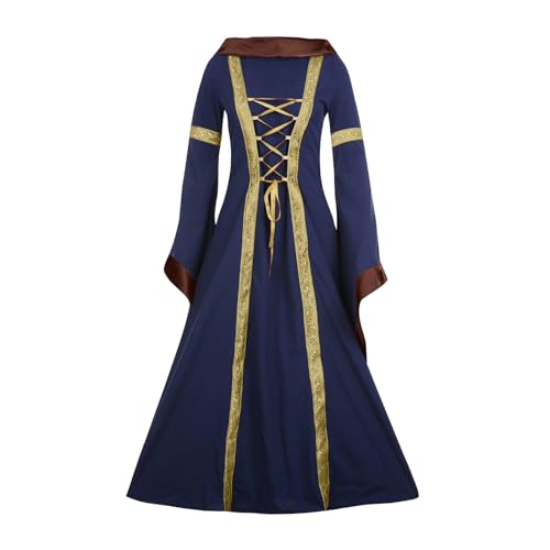 AACH Festliche Kleider für Damen Winter Gothic Kleidung Mittelalterliches Kostüm Maxi Hexenkleid mit Kapuze Mantel Viktorianisches Kleid Halloween Karneval Verbandkleid Cosplay Partykleid AACH Festliche Kleider für Damen Winter Gothic Kleidung Mittelalterliches Kostüm Maxi Hexenkleid mit Kapuze Mantel Viktorianisches Kleid Halloween Karneval Verbandkleid Cosplay Partykleid von AACH