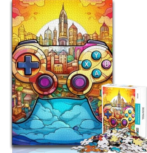 1000-teiliges Puzzle, Gamecontroller, dekomprimierendes intellektuelles Lernspielzeug, Lernspiel für Geburtstag, Weihnachten (75x50cm) von AADSAZA