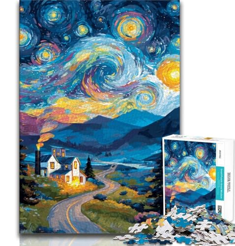 1000-teiliges Puzzle, anspruchsvolles Spiel und Familienspiel, Wanddekoration, einzigartige Geburtstags (75x50cm) von AADSAZA