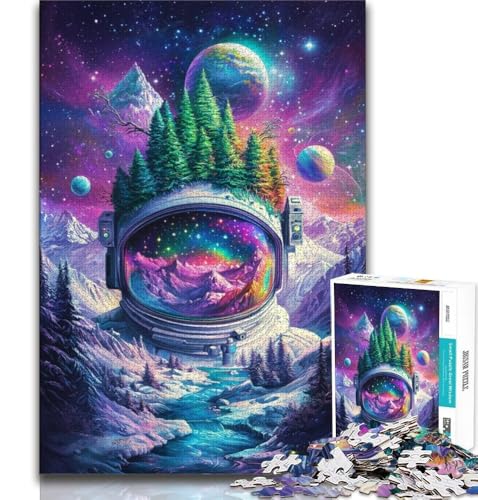 1000-teiliges Puzzle für Erwachsene, Astronauten-Berge, Lernspiele, Heimdekoration, ganze Familie (38x26cm) von AADSAZA