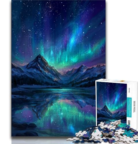1000-teiliges Puzzle für Erwachsene und Jugendliche, Aurora, Lernspielzeug, Familienspiele, geeignet als Schreibtischdekoration (75x50cm) von AADSAZA