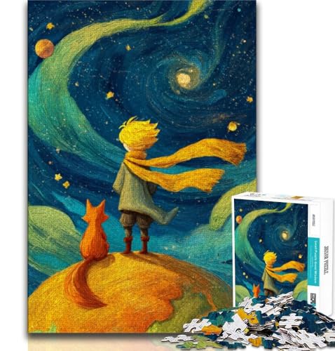 1000-teiliges Puzzle für Erwachsene und Jugendliche, Der kleine Prinz, Lernspiel, Herausforderung, Spielzeug, Geburtstagsgeschenk, Geschenke, Wandkunst (75x50cm) von AADSAZA