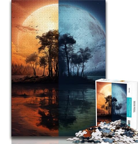1000-teiliges Puzzle für Erwachsene und Jugendliche, Fantasielandschaft, Spielzeug, Lernspiele, Stressabbau, tolle Geschenke und Spielzeuge (38x26cm) von AADSAZA