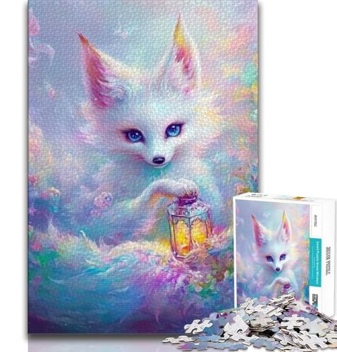 1000-teiliges Puzzle für Erwachsene und Jugendliche, Fantasy-Fuchs, Stressabbau, Staycation, Zeitvertreib, Eltern-Kind-Interaktion (38x26cm) von AADSAZA