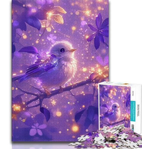 1000-teiliges Puzzle für Erwachsene und Jugendliche, Kleiner Spatz, dekomprimierendes intellektuelles Lernspielzeug, ganze Familie (75x50cm) von AADSAZA