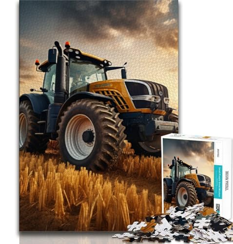 1000-teiliges Puzzle für Erwachsene und Jugendliche, Traktorgeräte, Spielzeug, Lernspiele, Stressabbau, tolle Geschenke und Spielzeuge (75x50cm) von AADSAZA