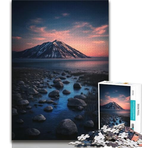 1000-teiliges Puzzle für Erwachsene und Jugendliche, wunderschöne Berge und Seen, Lernspielzeug, Familienspiele, geeignet als Schreibtischdekoration (38x26cm) von AADSAZA