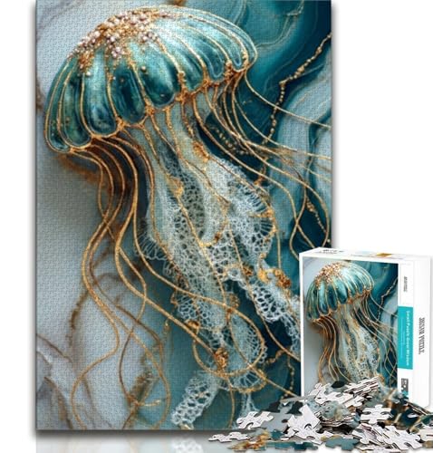 1000-teiliges Puzzle für Erwachsene und Teenager, Fantasiequallen, Spielzeug, Lernspiele, Stressabbau, tolle Geschenke und Spielzeuge (38x26cm) von AADSAZA