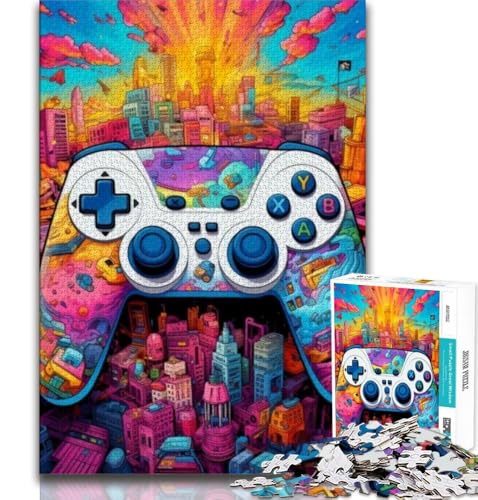 1000-teiliges Puzzle für Erwachsene und Teenager, Gamecontroller, Spielzeug, Lernspiele, Stressabbau, tolle Geschenke und Spielzeuge (75x50cm) von AADSAZA