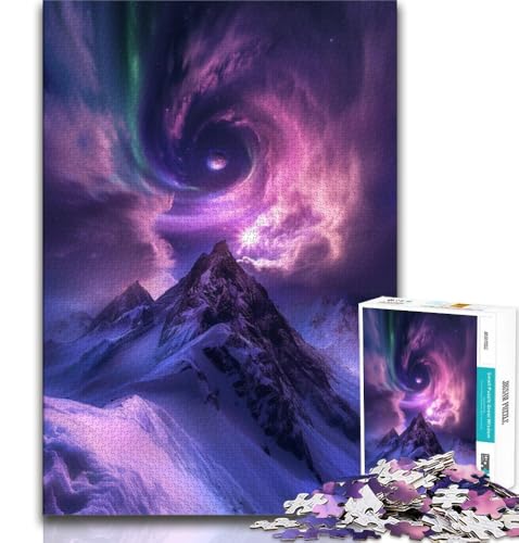 1000-teiliges Puzzle für Erwachsene und Teenager, Nordlichter, Spielzeug, Lernspiele, Stressabbau, tolle Geschenke und Spielzeuge (38x26cm) von AADSAZA
