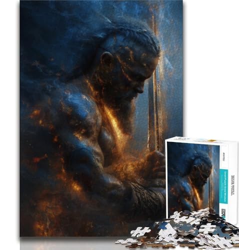 1000-teiliges Puzzle für Erwachsene und Teenager, Ritter, Spielzeug, Lernspiele, Stressabbau, tolle Geschenke und Spielzeuge (38x26cm) von AADSAZA
