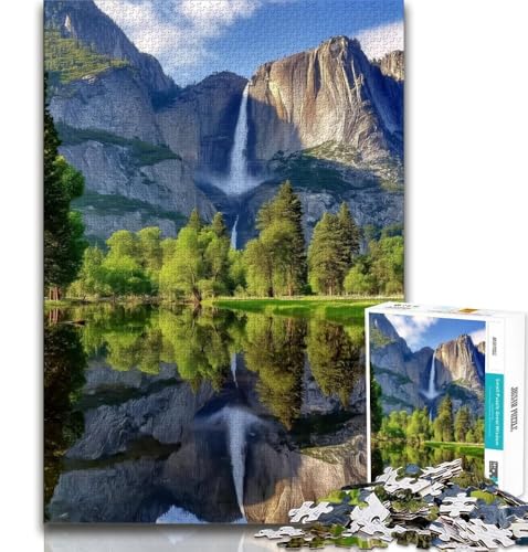 1000-teiliges Puzzle für Erwachsene und Teenager, wunderschöner Bergfluss, hilft dem Gehirn, süchtig machendes Spielzeug zu trainieren, um Geduld zu fördern, perfekte Dekoration (38x26cm) von AADSAZA