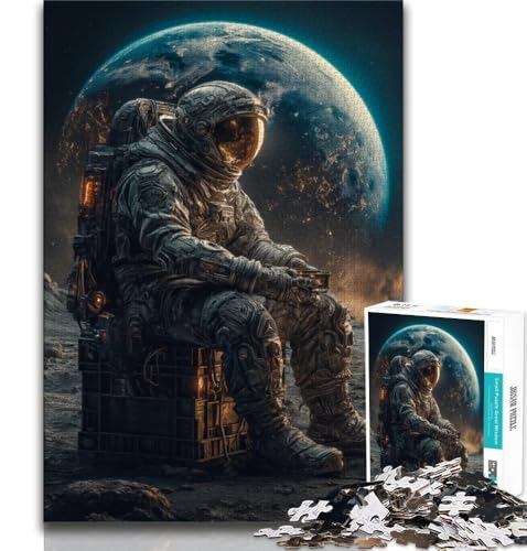 1000-teiliges Puzzle für Jugendliche und Erwachsene, Astronaut, Spielzeug, Lernspiele, Stressabbau, tolle Geschenke und Spielzeuge (38x26cm) von AADSAZA