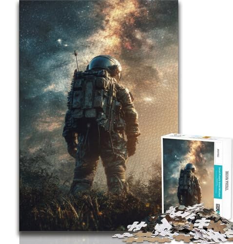 1000-teiliges Puzzle für Jugendliche und Erwachsene, Astronautenkunst, Spielzeug, Lernspiele, Stressabbau, tolle Geschenke und Spielzeuge (75x50cm) von AADSAZA