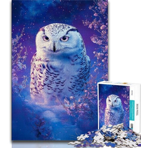 1000-teiliges Puzzle für Jugendliche und Erwachsene, Eule, Spielzeug, Lernspiele, Stressabbau, tolle Geschenke und Spielzeuge (38x26cm) von AADSAZA