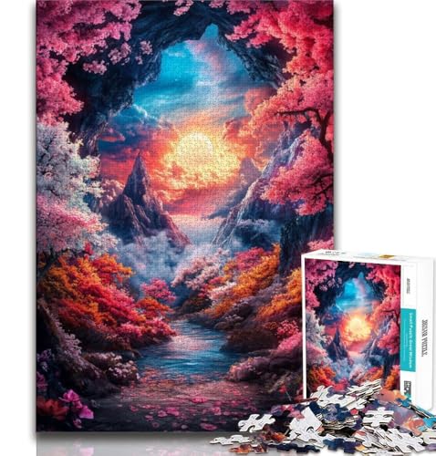 1000-teiliges Puzzle für Teenager, Berg Fuji, Lernspiele, Heimdekoration, Geburtstagsgeschenk, Geschenke, Wandkunst (38x26cm) von AADSAZA