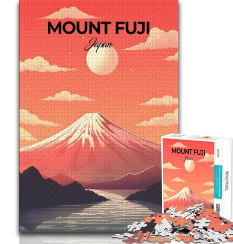 1000-teiliges Puzzle für Teenager, Berg Fuji, Lernspiele, Heimdekoration, Geburtstagsgeschenk, Geschenke, Wandkunst (75x50cm) von AADSAZA