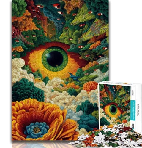 1000-teiliges Puzzle für Teenager, Geschenke zum Ausmalen der Augen, hilft dem Gehirn, süchtig machendes Spielzeug zu trainieren, um Geduld zu fördern, Wanddekoration (38x26cm) von AADSAZA