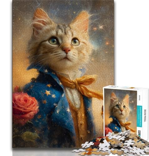 1000-teiliges Puzzle für Teenager, der kleine Prinz und der Hund, Familienunterhaltungsspielzeug ganze Familie (38x26cm) von AADSAZA