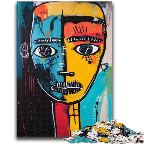 1000-teiliges Puzzle im Basquiat-Stil für Erwachsene und Jugendliche, Quizspiel-Wanddekoration, einzigartige Geburtstags (50x75cm) von AADSAZA