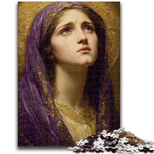 1000-teiliges Puzzle mit der Jungfrau Maria für Erwachsene und Jugendliche, Lernspiel, Herausforderung, Spielzeug, Wanddekoration, einzigartige Geburtstags (50x75cm) von AADSAZA